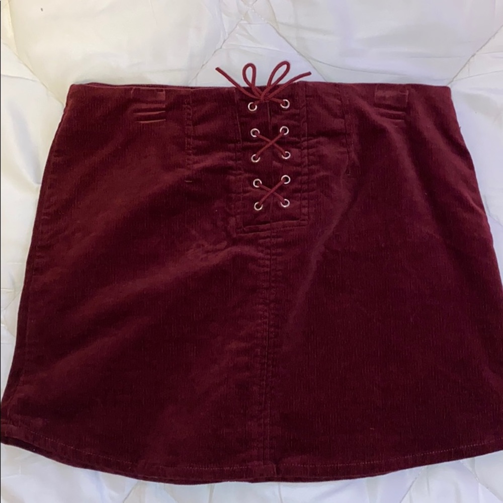 Maroon skirt from forever 21